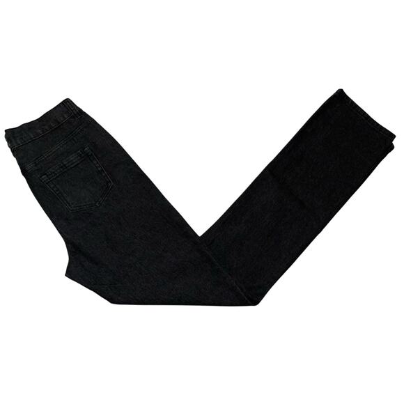 NEW DG2 Diane Gilman Denim Jeans Size 4 Tall Black Stretch Straight Leg NWT - Picture 5 of 7